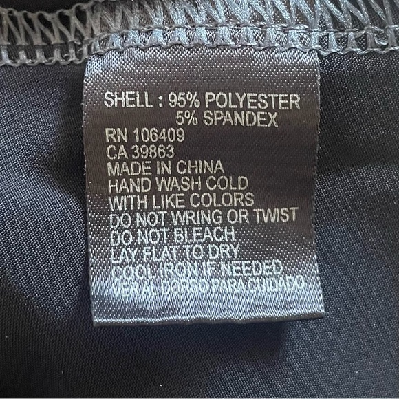 MIX by Tahari Metallic Liquid Cowl Neck Blouse Womens M Black Shimmer Sleeveless - Picture 9 of 9